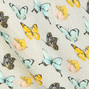 Butterfly Muslin Swaddle Blanket - Bamboo