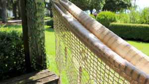 Hand Knotted Hammock - Natural - Double