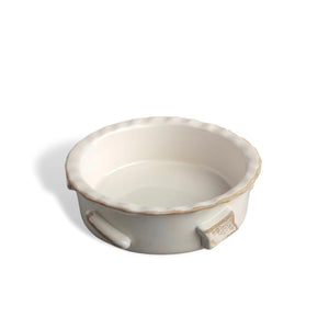 Dog Food and Water Bowl - Small French White