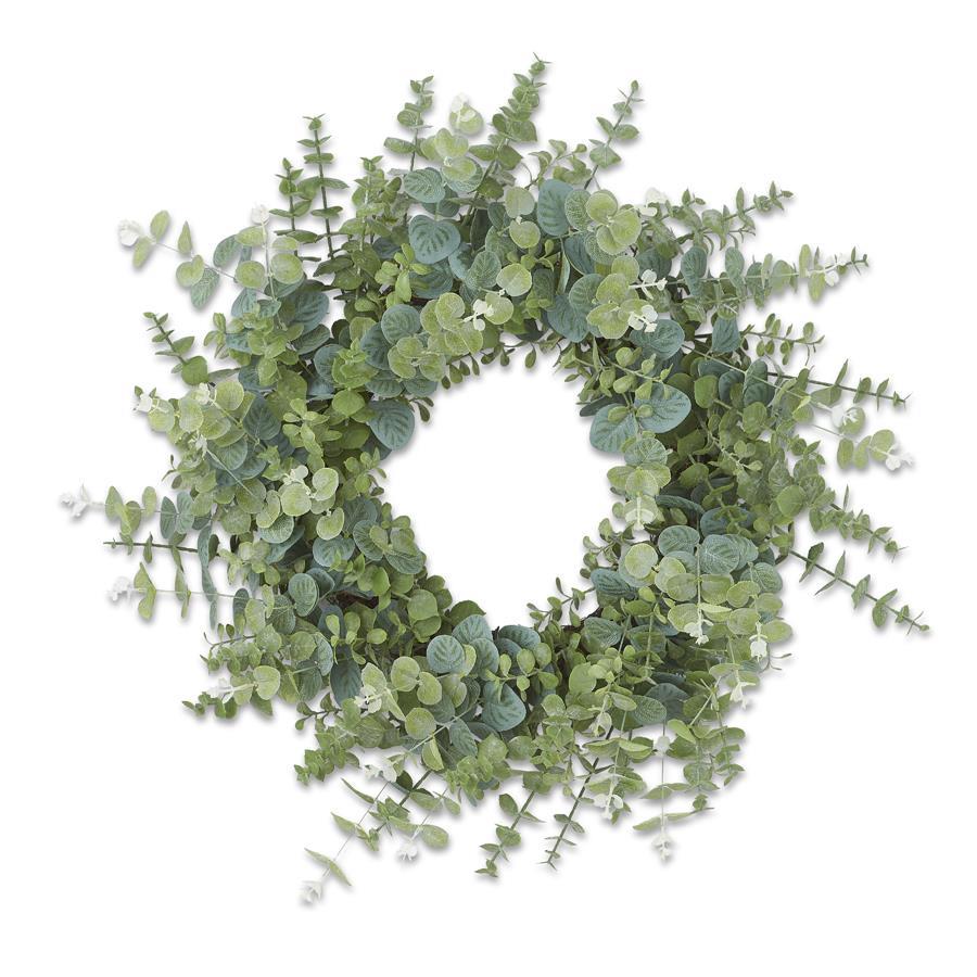 Blue Gum Eucalyptus Wreath w/Grapevine Base