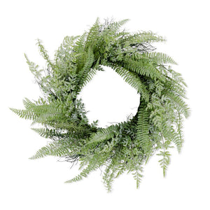 Real Touch Mixed Fern & Twig Wreath - 27"