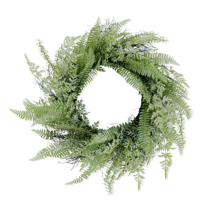 Real Touch Mixed Fern & Twig Wreath - 27