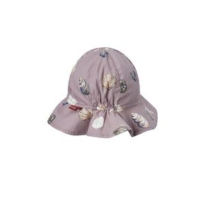 Purple Seashells Sunshine Peekaboo Hat