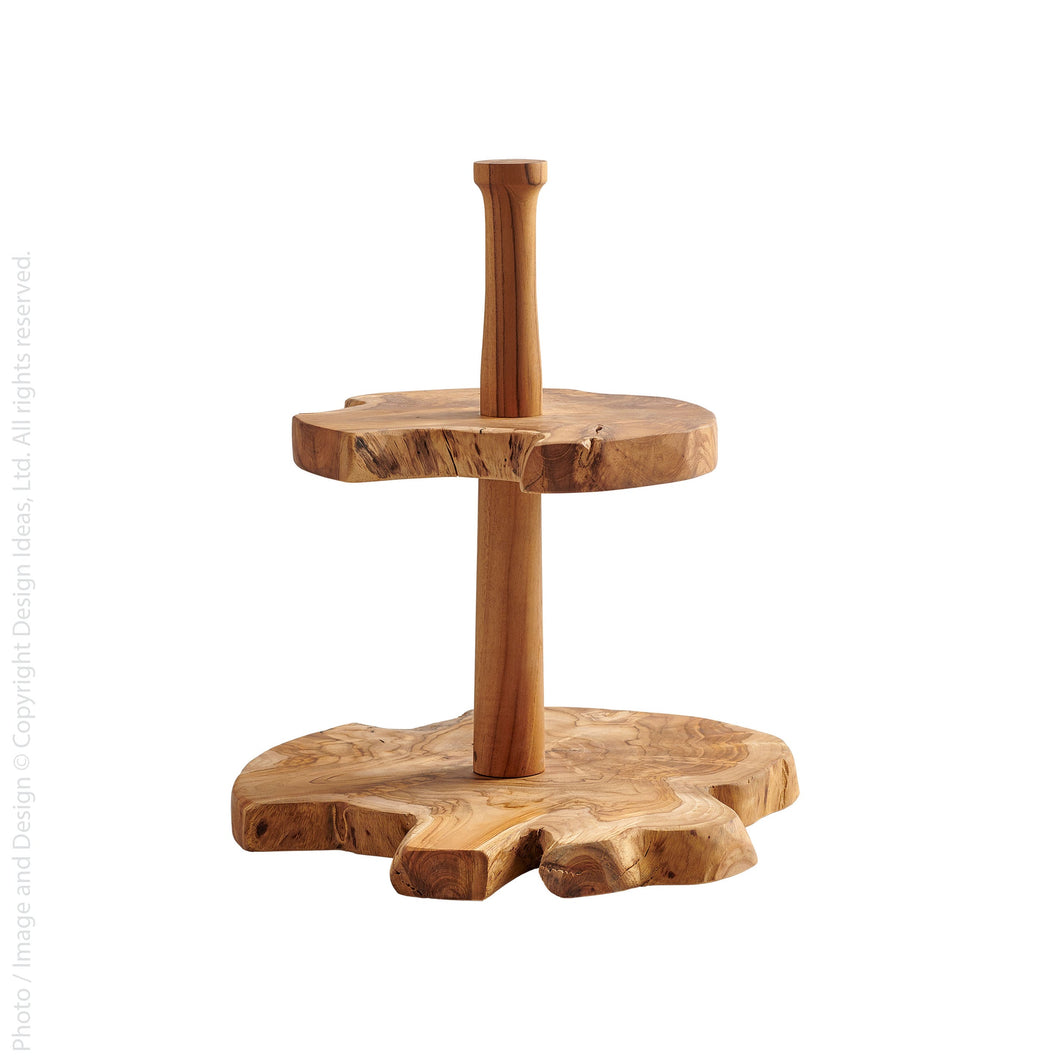 Takara™ live edge 2-tier riser