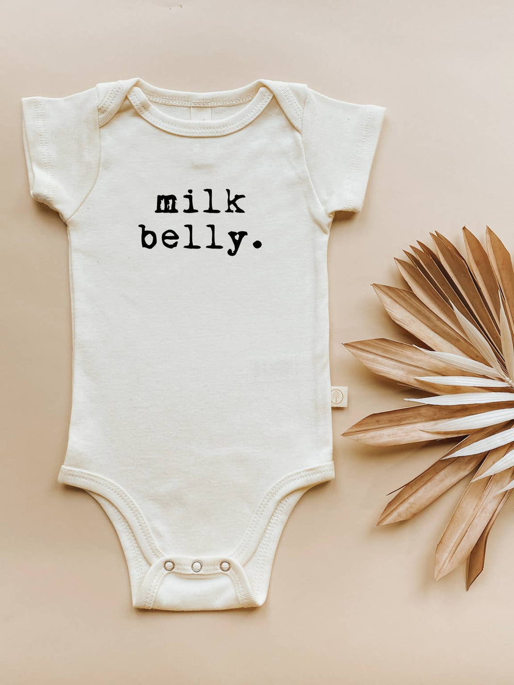 Milk Belly Organic Cotton Baby Bodysuit | Short Sleeve