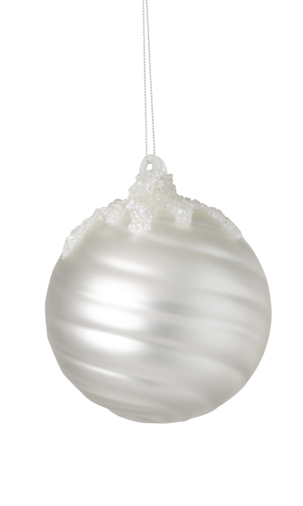 Cream Ridged Ornament (Assorted)