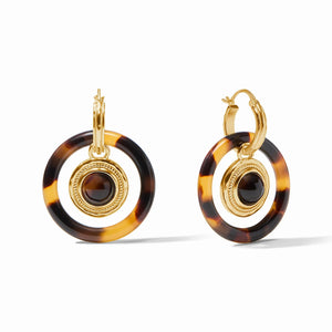 Madison 6-in-1 Charm Earring-Tortoiseshell