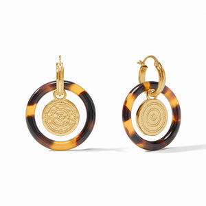 Madison 6-in-1 Charm Earring-Tortoiseshell