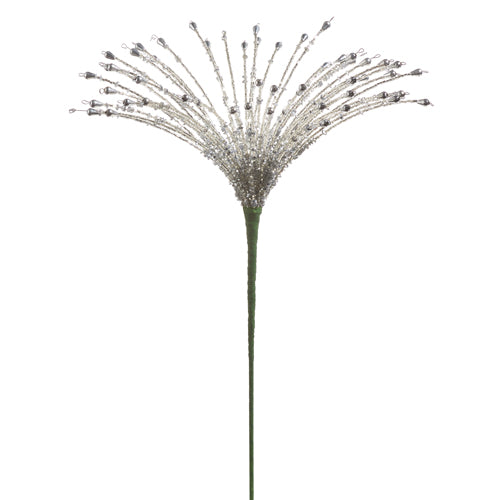 Silver Beaded Pick