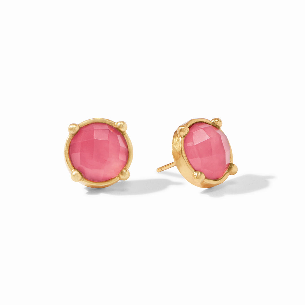 Honey Stud - Iridescent Peony Pink