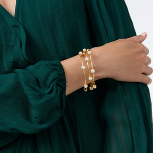 Milano Luxe Bangle-Iridescent Peony Pink