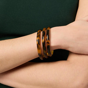 Madison Statement Bangle - Tortoiseshell