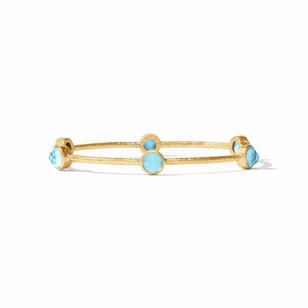 Milano Luxe Bangle-Iridescent Capri Blue
