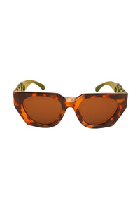 Luxe Zelia Sunglasses - Tortoiseshell/Olive