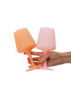 Peach + Petal | Swepp | Silicone Unbreakable Wine Glasses