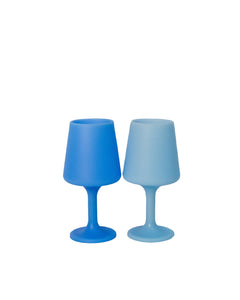 Sky + Kingfisher | Swepp | Silicone Unbreakable Wine Glasses