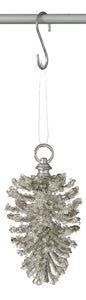 Glittered Pine Cone Ornament (Assorted)