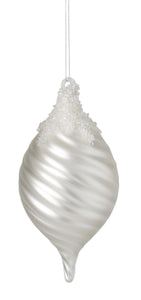 Cream Ridged Ornament (Assorted)