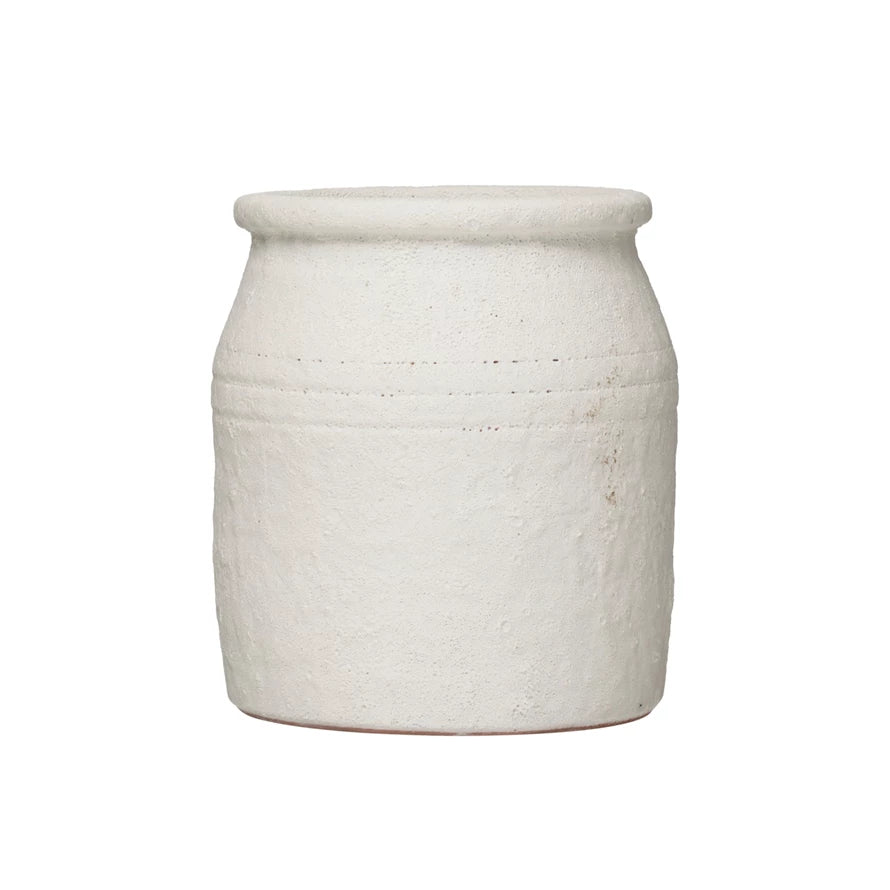 Distressed Coarse Terracotta Crock