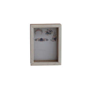 Marble & Mango Wood Shadow Box Photo Frame 5x7