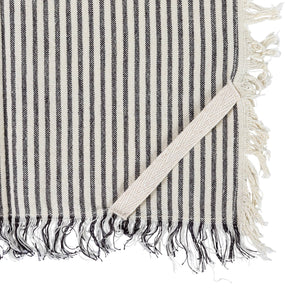 Stripes & Fringe Cotton Tea Towel Set of 2