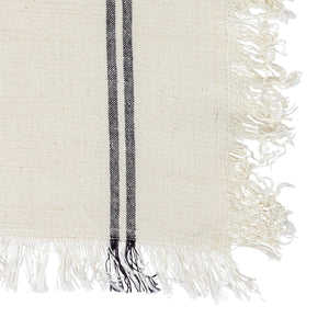 Stripes & Fringe Cotton Tea Towel Set of 2