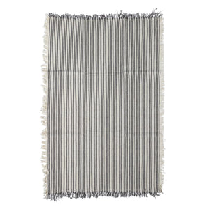 Stripes & Fringe Cotton Tea Towel Set of 2