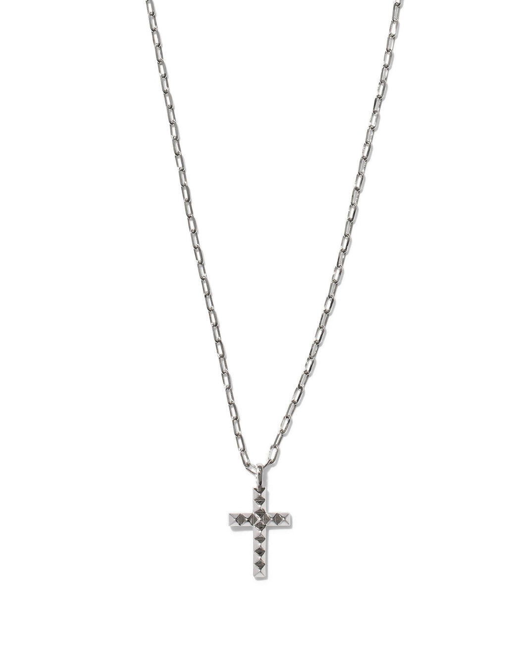 Jada Cross Short Pendant Necklace in Silver