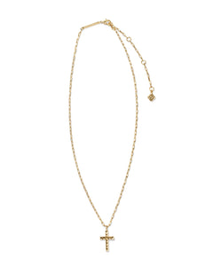 Jada Cross Short Pendant Necklace in Gold