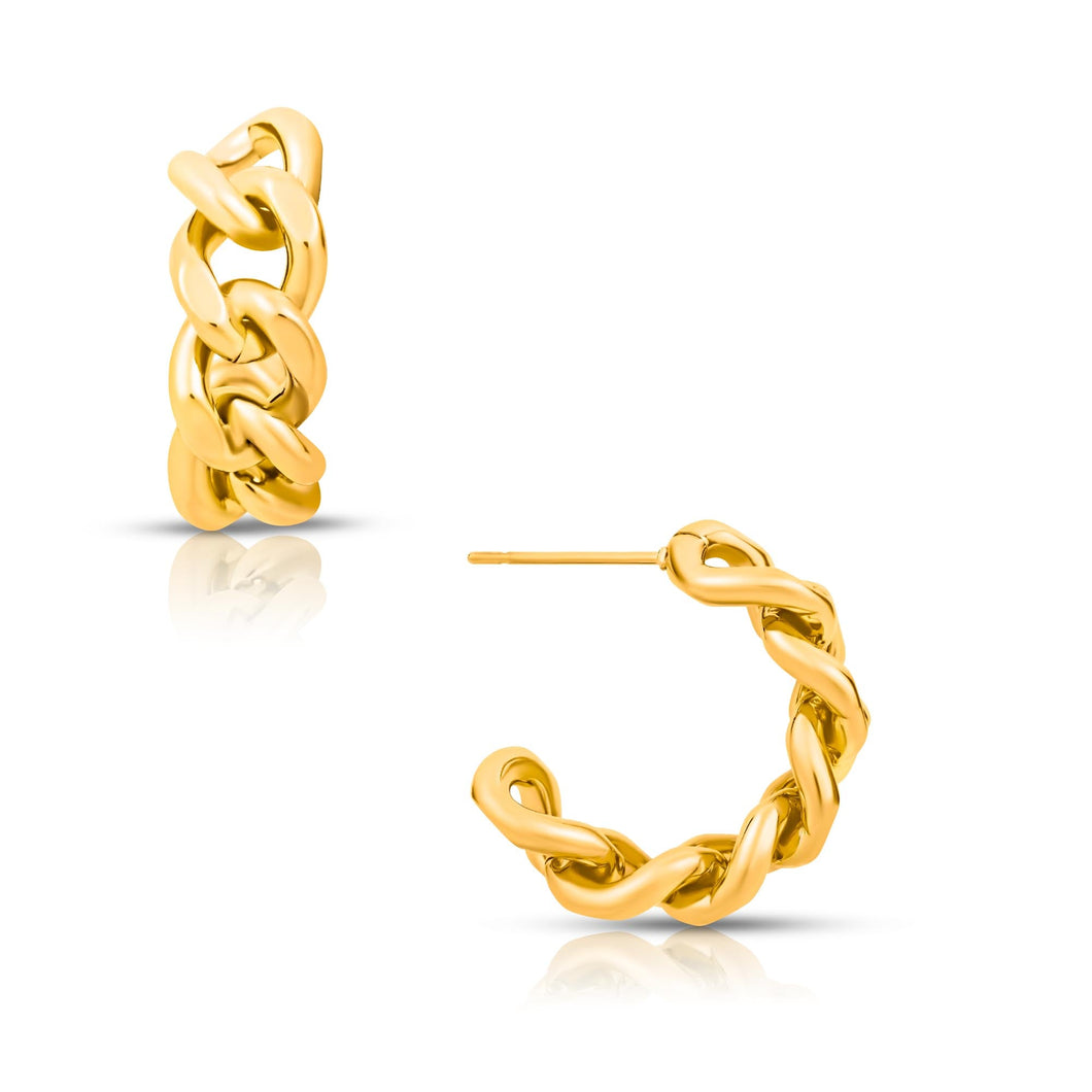 Braxton Chain Hoop Earring