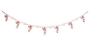 Whimsical Candy Cane Garland