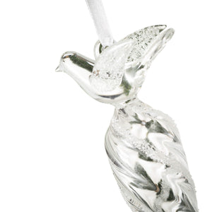 Frosted Bird Finial Ornament