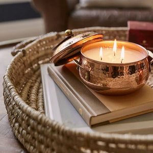 Simmered Cider Candle Copper Pot 3-wick