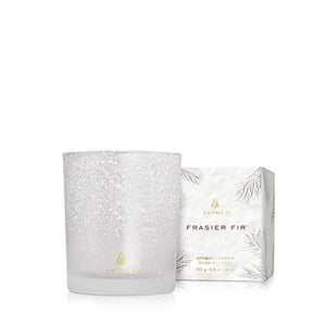 Frasier Fir Flocked Medium Candle