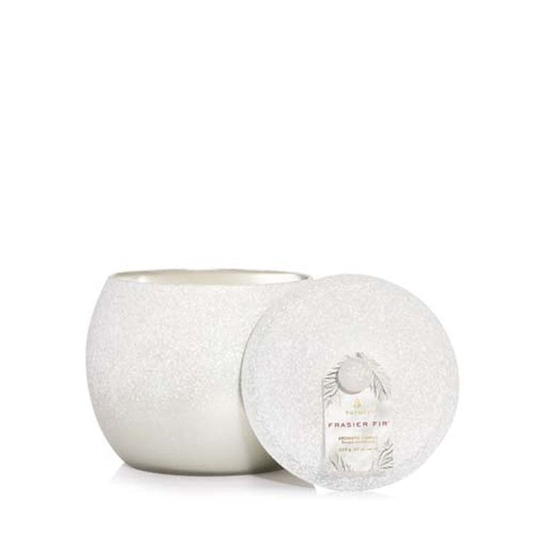 Frasier Fir Flocked Statement Candle