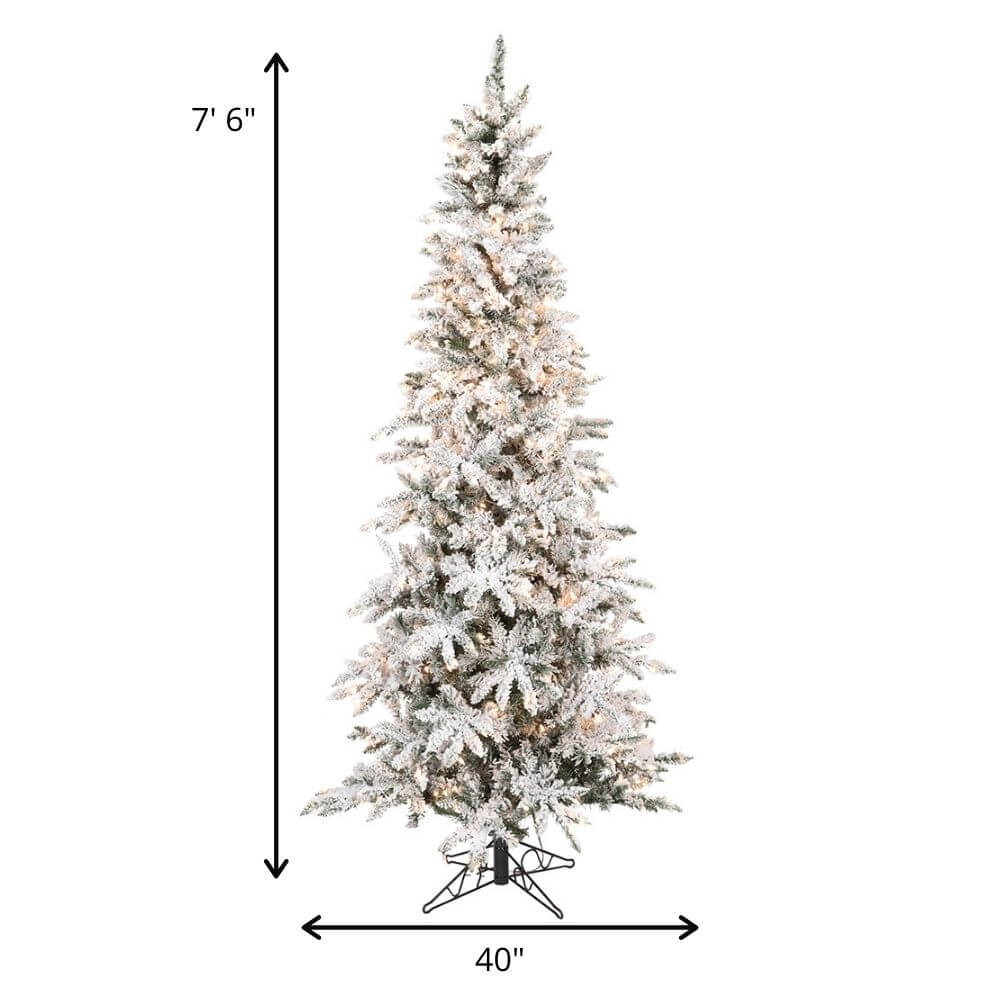 Heavy Flocked Pencil Pine 7.5