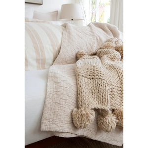 Ojai Matelasse Coverlet - Blush