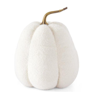Fuzzy White Knit Gourd