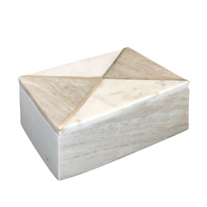 Marble Rectangular Box with Inlay