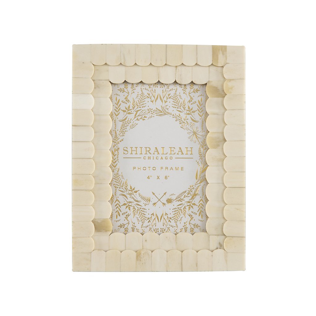 Mansour Scalloped Picture Frame - Ivory