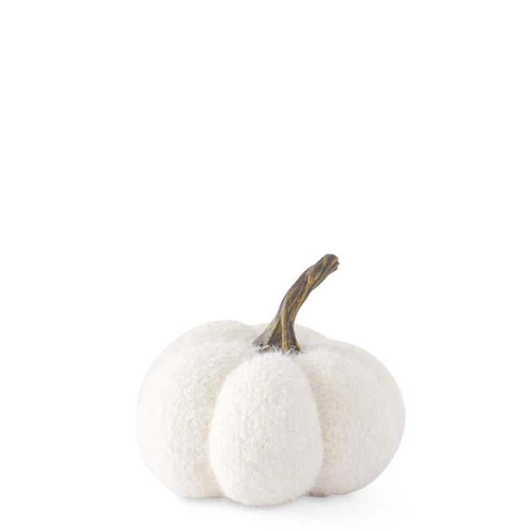 Fuzzy White Knit Gourd