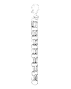 4" Hook Necklace Extender - Silver