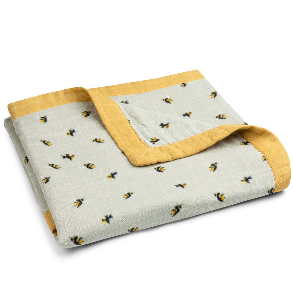 Bumblebee Big Lovey Three-Layer Muslin Blanket