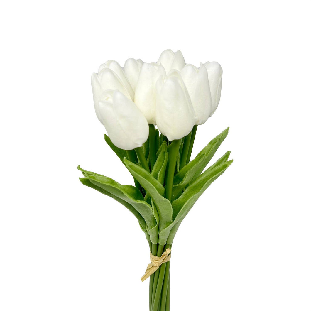 Real Touch Mini Tulip White