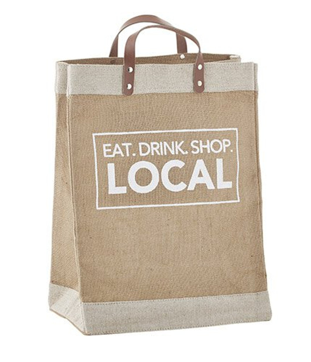 Eat Drink Shop Local Market Tote