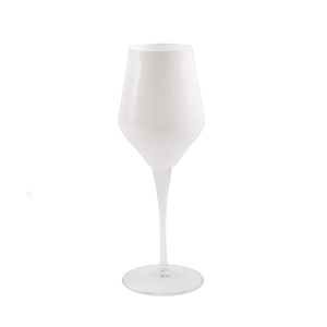 Contessa White Water Glass