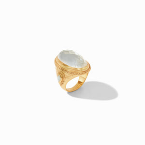 Cassis Statement Ring - Iridescent Clear Crystal