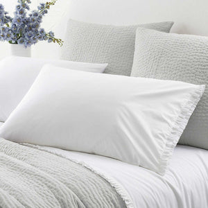 Classic Ruffle White Pillowcase (pair) King