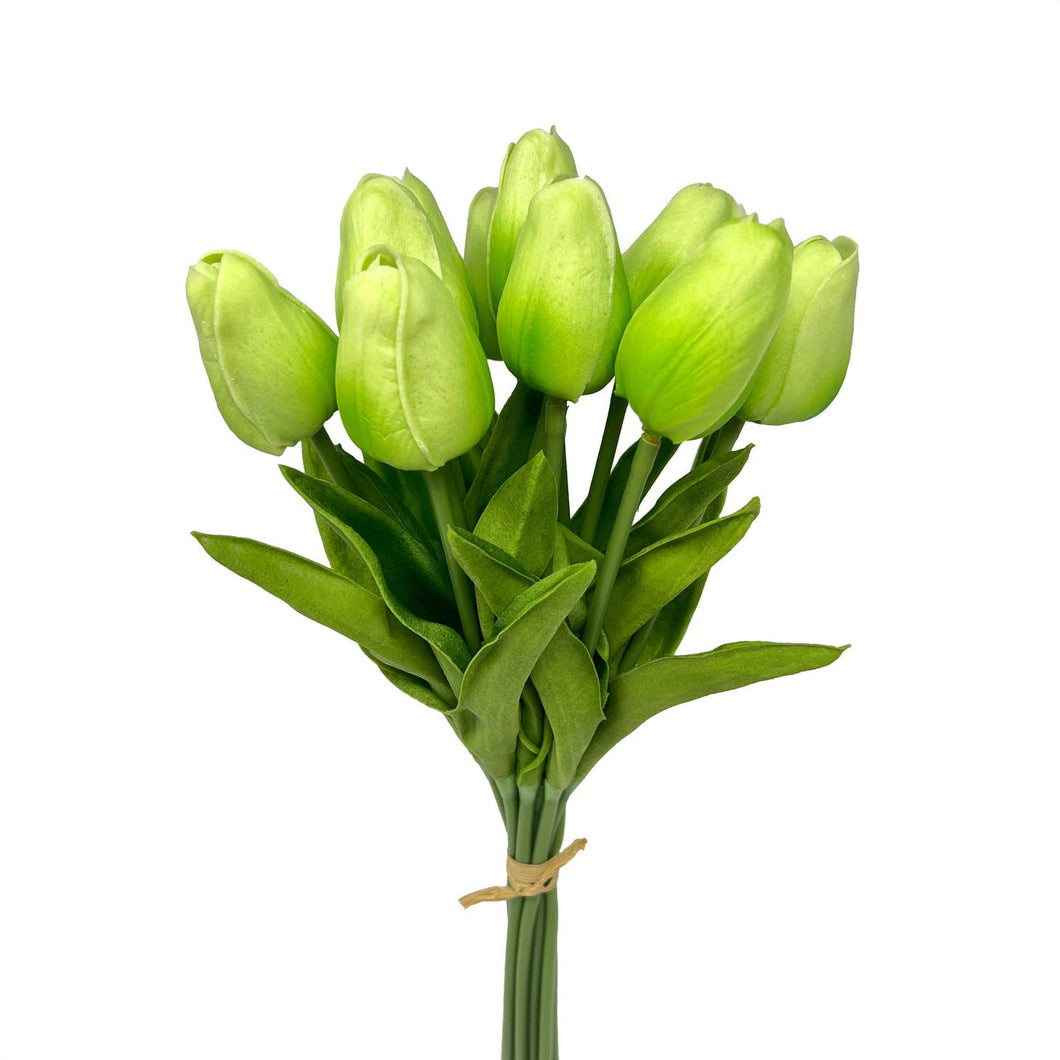Real Touch Mini Tulip Green