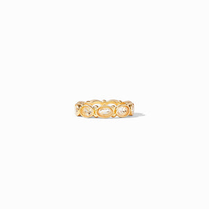 Mykonos Ring Gold Clear  Crystal